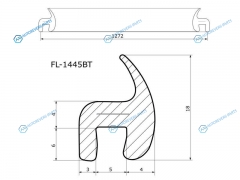FL-1445BT Молдинг лобового стекла CHEVROLET TRAILBLAZER 01-10
