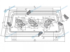 TD-20 Молдинг лобового стекла (для установки в резинку) HYUNDAI GRACE H100 94-04MITSUBISHI DELICA
