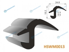 HSWM0013 Молдинг универсальный (DAF 105106) - бухта 30 м.(цена за 1метр)