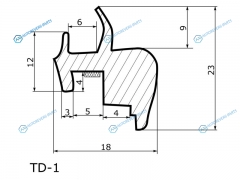 TD-1 Молдинг лобового стекла HYUNDAI TUCSON 04-09