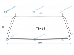 TD-19 Молдинг лобового стекла MERCEDES BENZ LN167360880911141320 83-