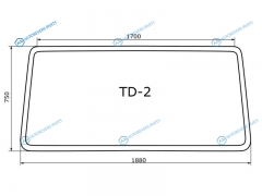 TD-2 Молдинг лобового стекла SCANIA HMT 3 SERIES 81-96
