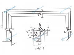 TD-21 Молдинг лобового стекла TOYOTA COROLLA 00-06