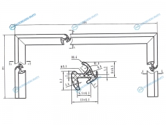 TD-23 Молдинг лобового стекла TOYOTA PLATZVITZ 98-05