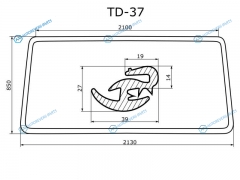 TD-37 Молдинг IVECO EUROSTARSTRALIS 93-02
