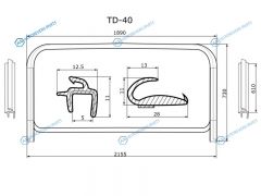 TD-40 Молдинг MERCEDES BENZ ATEGOAXOR TRUCK 98-