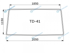 TD-41 Молдинг MERCEDES BENZ ACTROS TRUCK 96-11