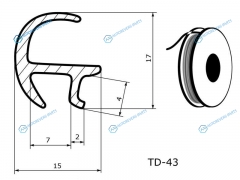 TD-43 Молдинг RENAULT RVI PREMIUMKERAX 96-13