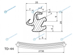 TD-44 Молдинг лобового стекла HONDA ACCORDTORNEO 45D 97-02
