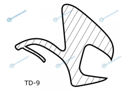 TD-9 Молдинг лобового стекла HONDA FIT 5D 01-07