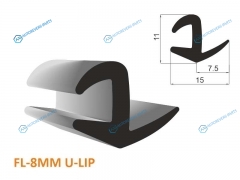 FL-8MM U-LIP Молдинг универсальный (тип 8 mm U-LIP) - бухта 30 м.(цена за 1метр)