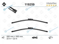 119259 Комплект щеток стеклоочистителя 550мм+550мм