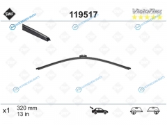 119517 Щетка стеклоочистителя задняя бескаркасная SWF VisioFlex (AUDI Q5 08-17  Q2 16- A1 HBK 10-18)