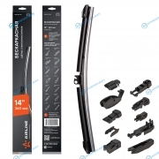 AWB-BK-360 Щетка стеклоочистителя 360 мм (14) бескаркасная. 10 адаптеров