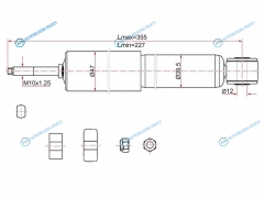 ST-48500-29606 Амортизатор передний TOYOTA LITETOWNACE NOAH 86-96 LH=RH