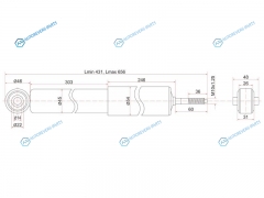 ST-4162A023 Амортизатор задний MMC PAJEROMONTERO 00- LH=RH