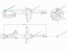 ST-48540-39495 Стойка задняя TOYOTA CAMRYWINDOMLEXUS ES300 03-06 LH (пружина бочка)