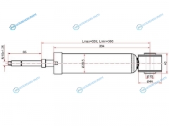 ST-48530-59148 Амортизатор задний TOYOTA VITZPLATZYARISECHOWILL VI 99-06RAUM 03- LH=RH