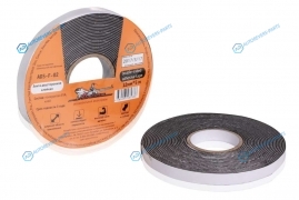 ADS-F-02 Лента двусторонняя клейкая (скотч). 12 мм*5 м. вспененная основа. черная