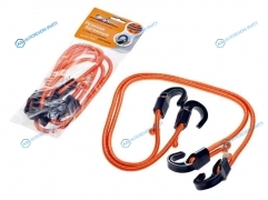 AS-R-03 Резинки-стяжки набор 2 шт. 80 см. D-8 мм (пластиковые крючки)