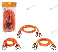 AS-R-04 Резинки-стяжки набор 6 шт.: 2 шт.-60см. 2шт.-80см. 2шт-100см. D-8 мм (металлические крючки)