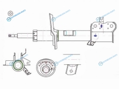 ST-E4302-JD04A Стойка передняя NISSAN QASHQAIDUALISROGUE S35X-TRAIL 06- RH