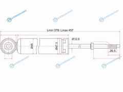 ST-56210-9Y026 Амортизатор задний NISSAN TEANA 03-08 RH=LH