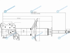 ST-54302-3M525 Стойка передняя NISSAN ALMERAPRESEAPULSARSUNNYSENTRA 95- RH