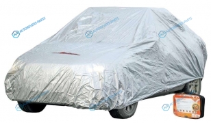 AC-FC-01 Чехол-тент на автомобиль защитный. размер S (455х186х120см). цвет серый. молния для двери. универсальный