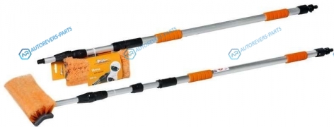 AB-H-05 Швабра с насадкой для шланга. щеткой 25см и телескопической ручкой 160-300см