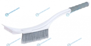 AB-R-02R Щетка от снега и льда с мягкой распушённой щетиной + скребок (56 см)