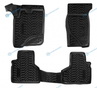 ACM-PS-01 Ковры в салон (3D) для Chevrolet Niva (02-) компл. 4 шт.. выс. борт. полимер.. черн.