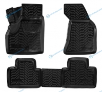 ACM-PS-06 Ковры в салон (3D с подпят.) для Lada Priora (07-) компл. 4 шт.. выс. борт. полимер.. черн.