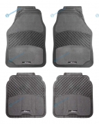 ACM-RCM-03 Ковры полимерные с ковролиновыми вставками в салон автомобиля универсальные. цвет - серыйчерный. комплект из 4х ковров