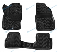 ACM-PS-28 Ковры в салон (3D с подпят.) для Ford Focus II (05-11) компл. 4 шт.. выс. борт. полимер.. черн.