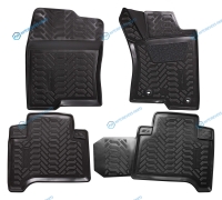 ACM-PS-77 Ковры в салон (3D с подпят.) для ам Prado (02-) (RHD) компл. 4 шт.. выс.борт. полимер.. черн.