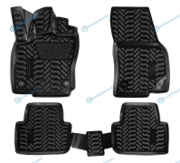 ACM-PS-74 Ковры в салон (3D с подпят.) для VW Tiguan II (16 -) компл. 4 шт.. (крепеж). выс. борт. полимер.. черн.