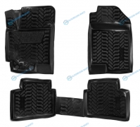 ACM-PS-37 Ковры в салон (3D с подпят.) для Hyundai Solaris II (17-)Kia Rio IV (06.2017-) компл. 4 шт.. (крепеж). выс. борт. полимер.. черн.