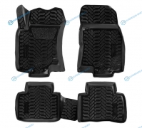 ACM-PS-50 Ковры в салон (3D с подпят.) для Nissan X-Trail (T32) (14-) компл. 4 шт.. выс. борт. полимер.. черн.