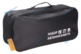 ANA-BAG-01 Сумка для набора автомобилиста с шелкографией (45х15х15 см). черная