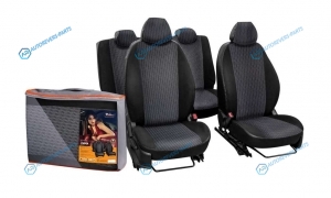 ACCS-L-51 Чехлы для Renault Duster (17-) Лима. 11 пред.. задн.спин. 13. жаккард-кожзам. черн.