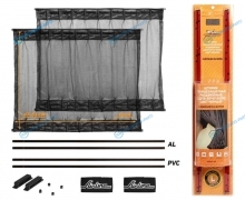 ASPS-S-10 Шторки солнцезащитные раздвижные L (Д*В: 60*47-53см). цвет черный
