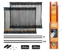 ASPS-S-12 Шторки солнцезащитные раздвижные М (Д*В: 70*42-47см). цвет черный