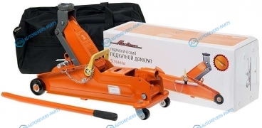 AJ-3F-390P Домкрат подкатной 3т в сумке (MIN - 135 мм. MAX 390 мм)