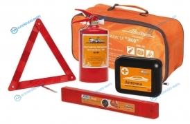 ANA-00 Набор автомобилиста ЭКО (Знак AT-01+Аптечка AM-04+Огнетушитель ОП1 AO-OP1