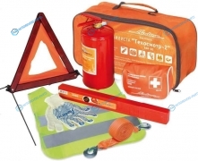 ANA-002 Набор автомобилиста Техосмотр-2 (Знак AT-02+Аптечка AM-01+Огнетушитель ОП2 AO-OP2+Перчатки AWG-C-01+Трос 3.5т ATR-S-3.5+Жилет ARW-AV-02
