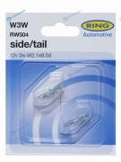RW504 Лампа дополнительного освещения W3W 12V 3W Блистер 2 шт.
