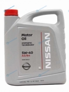 KE900-90042R Масло моторное NISSAN (пластиковая канистра) 5W-40 5Л (синтетическое)