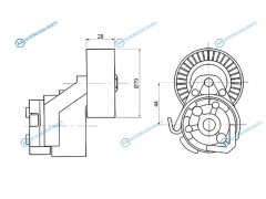 ST-504086751 Натяжитель приводного ремня FIAT DUCATOIVECO DAILY 2.3 02-