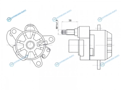 ST-1112000670 Натяжитель приводного ремня MERCEDES CESSPRINTERSSANG YONG ACTYONREXTON